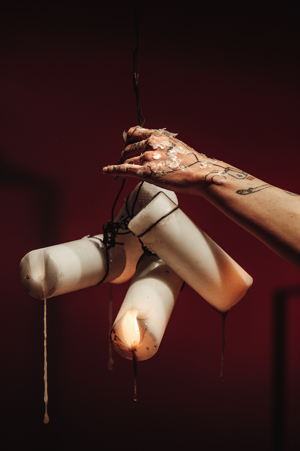 Enok Ripley, "Anam Cara – Dwelling Body", Venice International Performance Art Week, Palazzo Mora, Venice, 2018 © Guido Mencari