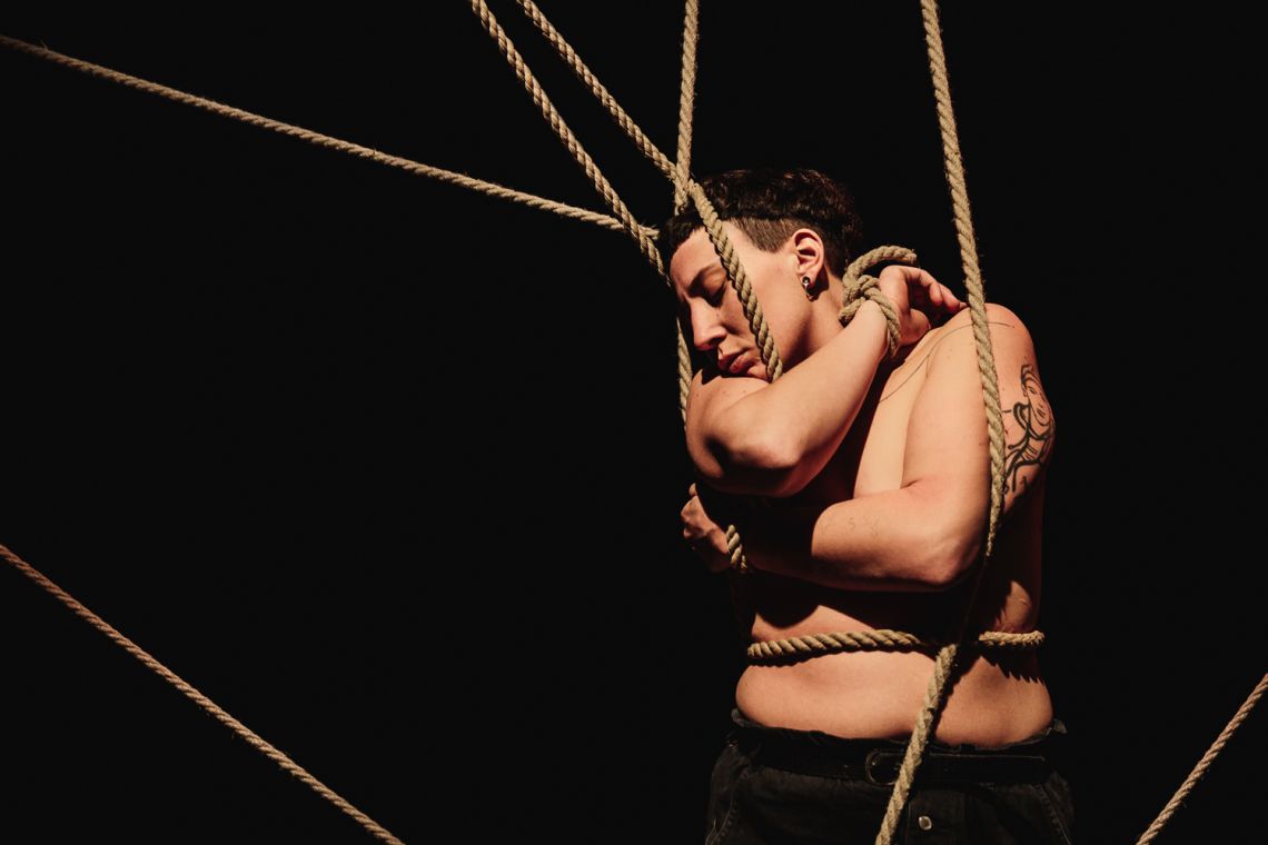 Giorgia de Santi, "Anam Cara – Dwelling Body", Venice International Performance Art Week, Palazzo Mora, Venice, 2018 © Guido Mencari