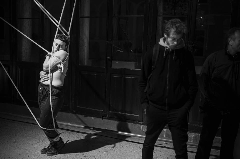 Giorgia de Santi, Anam Cara – Dwelling Body, Venice International Performance Art Week, Palazzo Mora, Venice, 2018 © Alexander Harbaugh