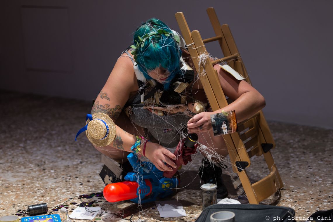 Daiane Rafaela, Venice International Performance Art Week 2017, Co-Creation Live Factory, Photograph © Lorenza Cini