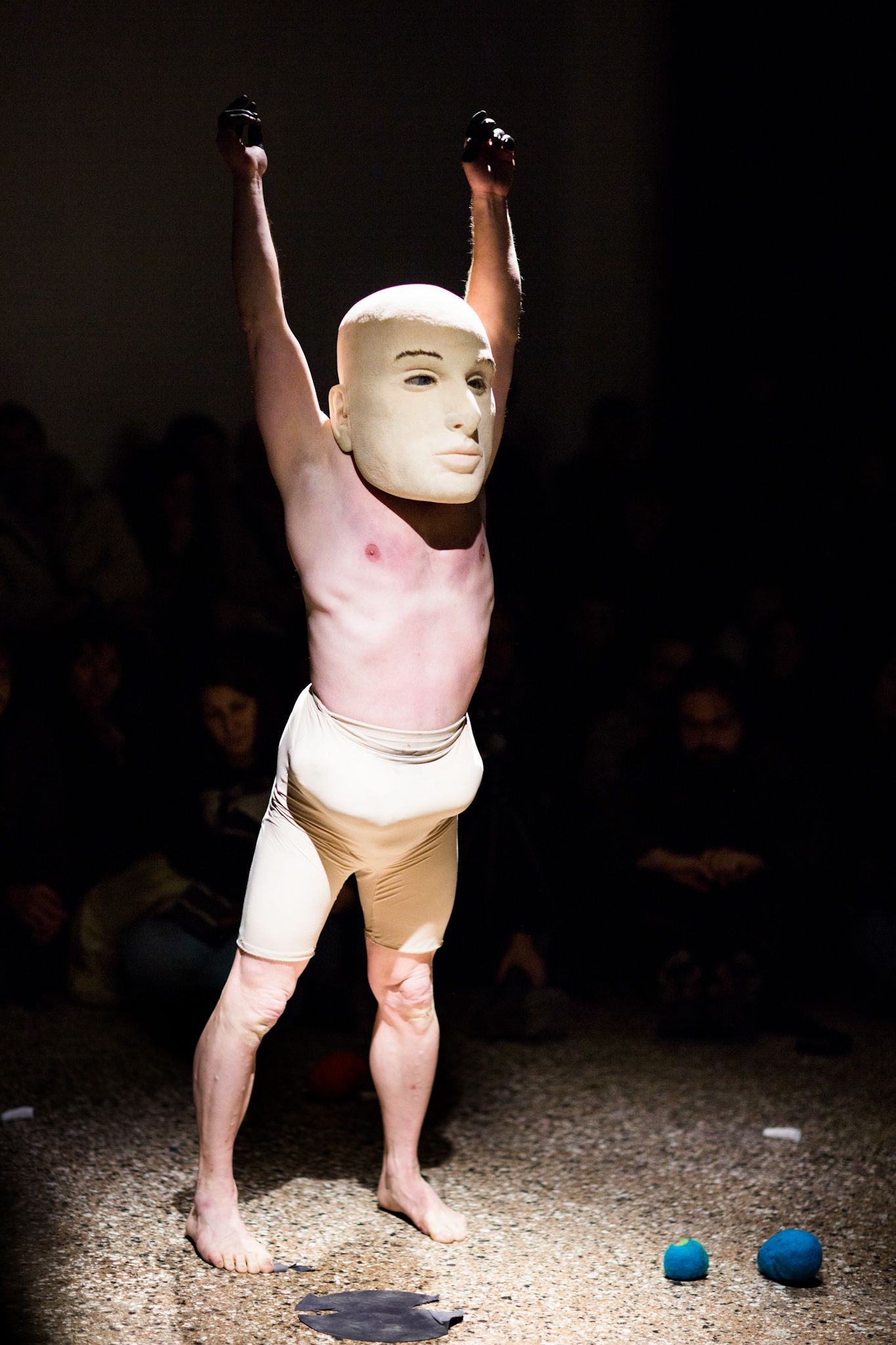 Joseph Ravens, Kattywampus and Ravenous, live performances, Hirsute (2012), single channel video installation, and Triptych (2010), photography. Images © Monika Sobczak.