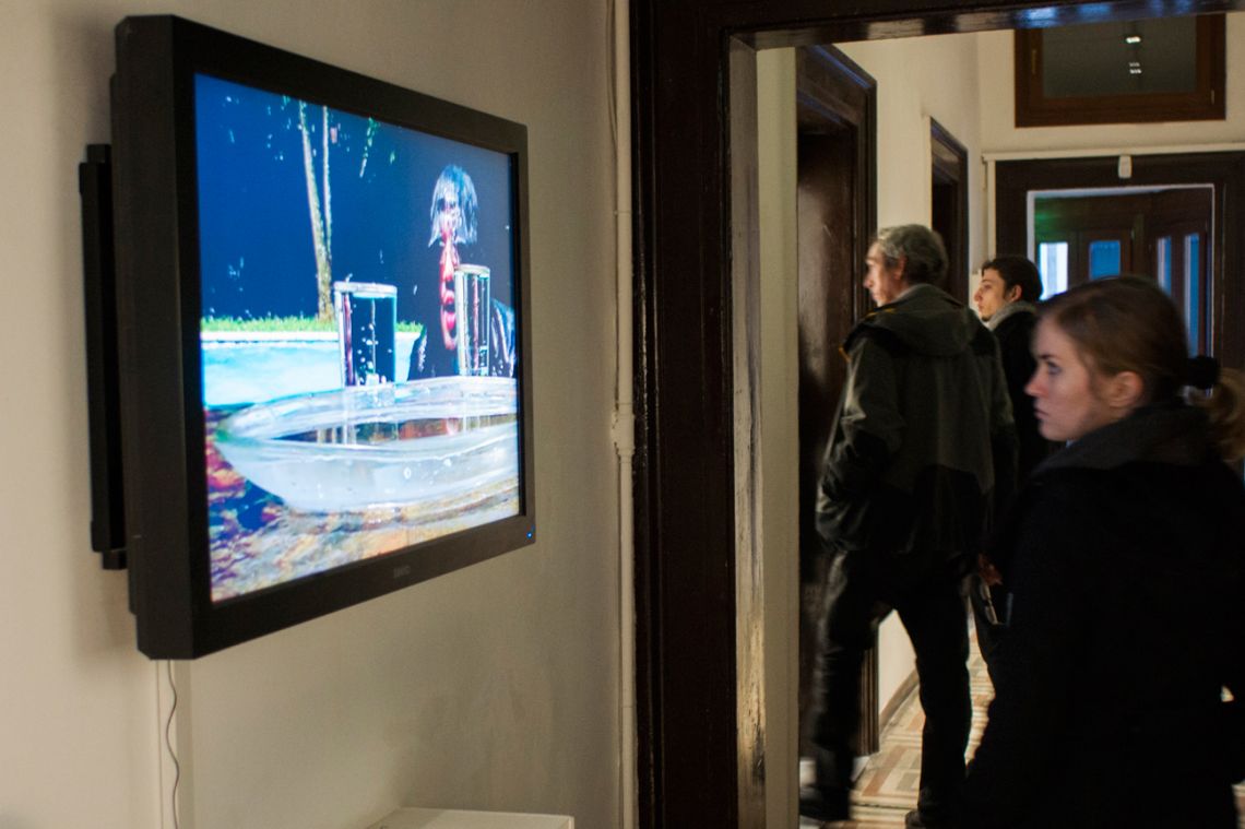 Shima, videos Resgate (Rescue) (2009), Protocol (2010) and Eclipse (2009), and Testimonial (2005-2010), photography, at the VENICE INTERNATIONAL PERFORMANCE ART WEEK 2012.