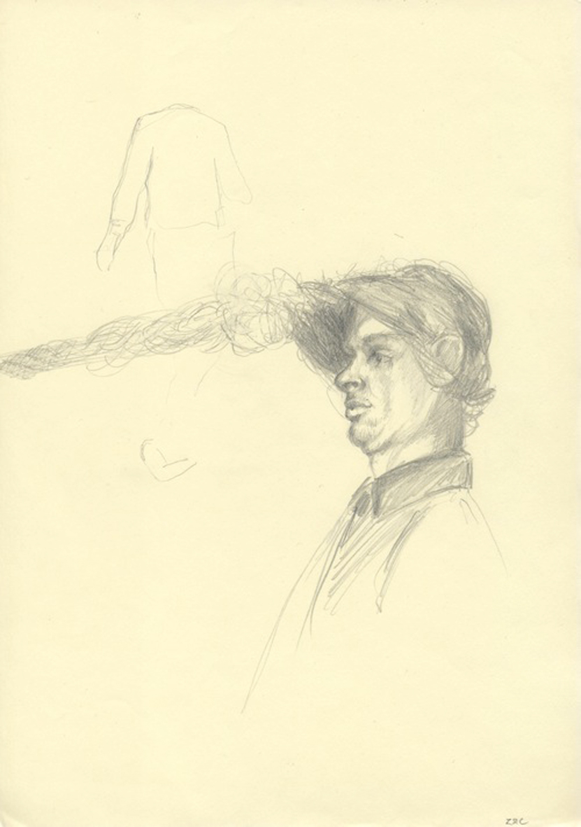 Live drawings by David Dalla Venezia of the performances by Zierle&Carter (On the Edge of Longing) at the 1st VENICE INTERNATIONAL PERFORMANCE ART WEEK 2012. © and Courtesy of David Dalla Venezia.