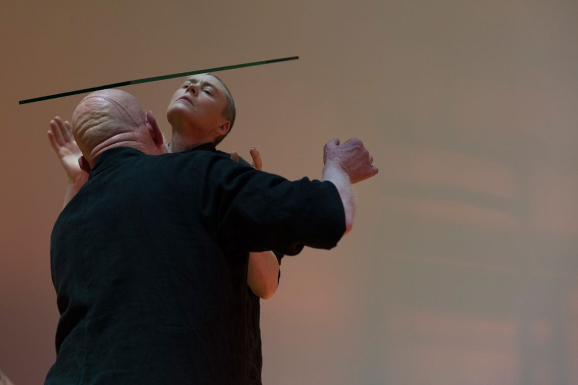 Sandra Johnston & Alastair MacLennan, Let Liminal Loose. Venice International Performance Art Week (2014). Photograph by Monika Sobczak.