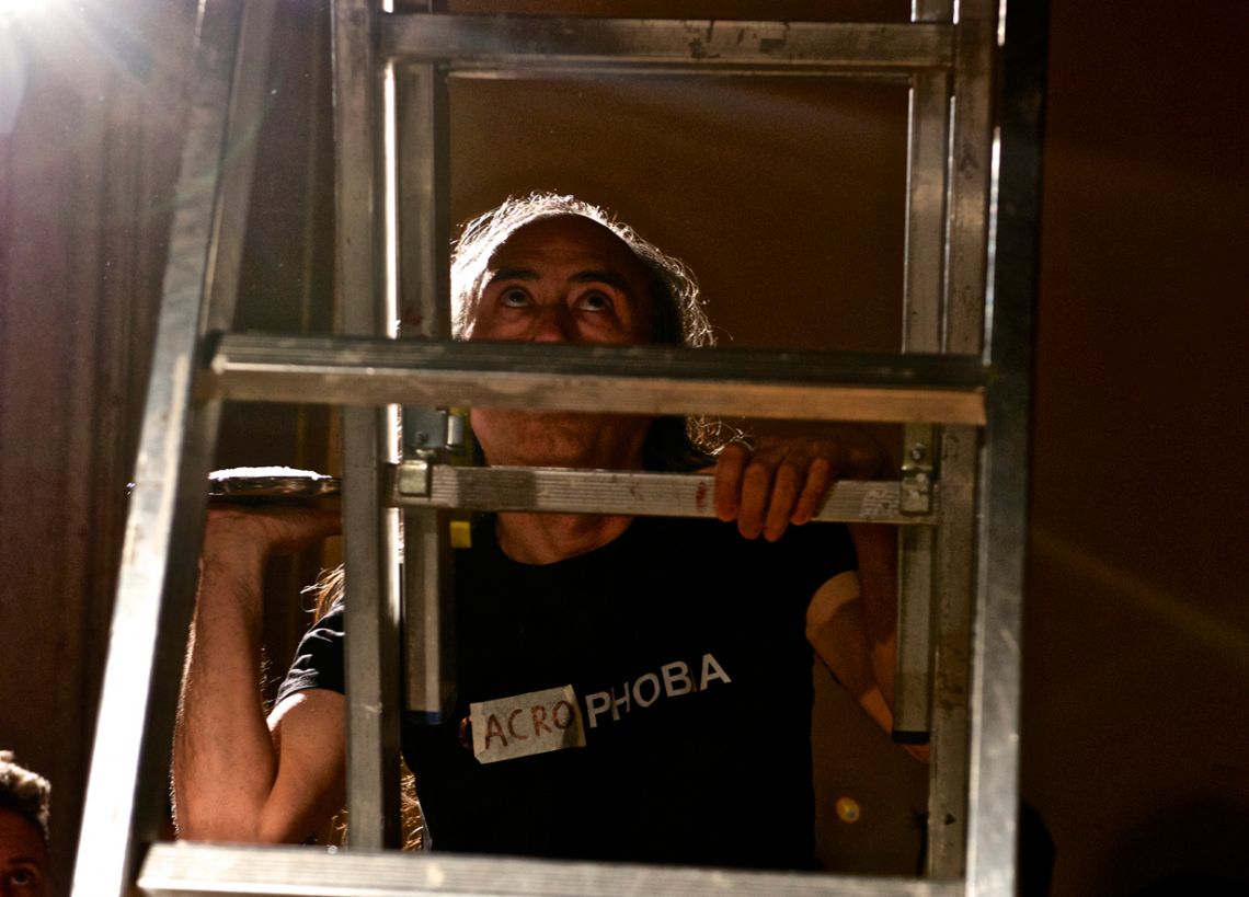 Alexander Del Re, Phobias#6_394. Performance at the III Venice International Performance Art Week 2016. Image © Edward Smith