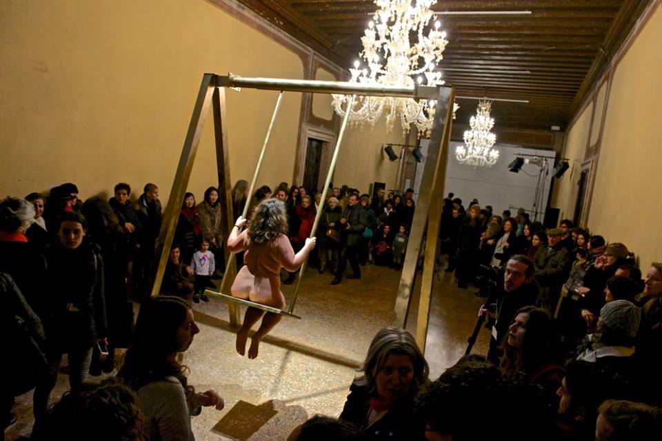 Franko B, I'm Thinking of You. Performance at the III Venice International Performance Art Week 2016. Image © Alexander Harbaugh