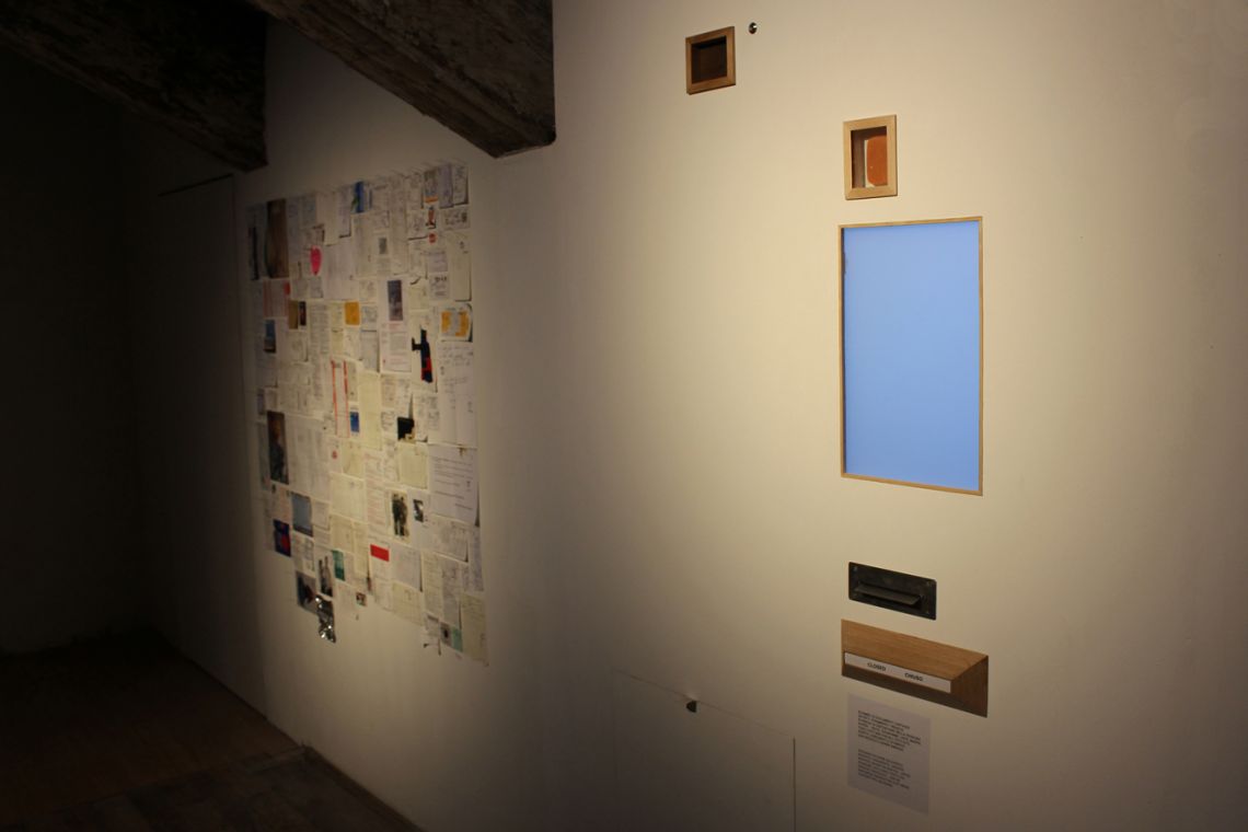 James McAllister, (utter) ORATORIO. Exhibition view of the installation at the III Venice International Performance Art Week 2016. Image © VestAndPage