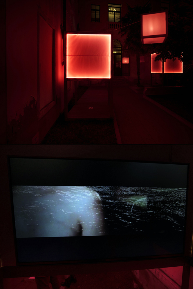 Matilde Sambo & Furio Ganz. Exhibition view at the ART WEEK | FRINGE of the III Venice International Performance Art Week 2016. Image © Mauro Sambo.