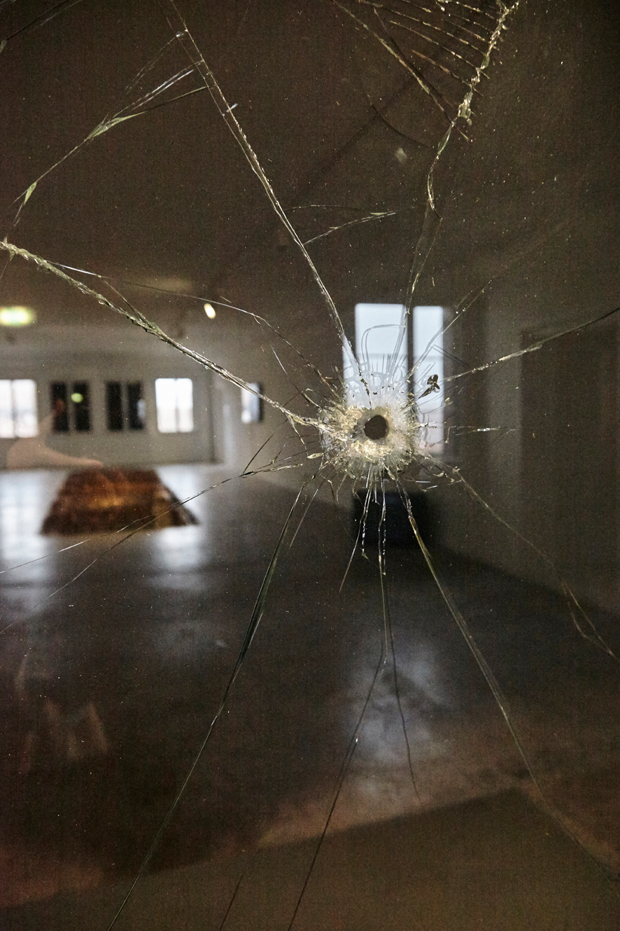 Yoko Ono. Exhibition view of the sculpture Position Piece - A Hole (2010/2015) at the III Venice International Performance Art Week 2016. Image © Claudia Popovici